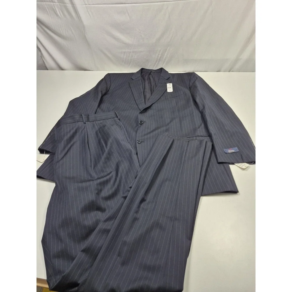 Brooks Brothers Suit Mens 56 XLong Blue Wool 2 Piece 51x36 1818 Madison NWT